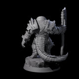 Aggressive Crocodilian Lizardfolk A Miniature for Dungeons and Dragons, Pathfinder or other TTRPGs