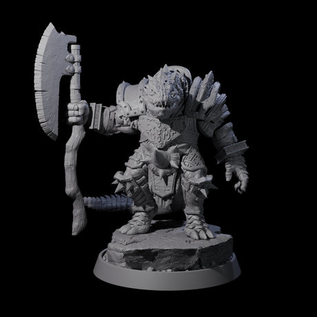 Aggressive Crocodilian Lizardfolk A Miniature for Dungeons and Dragons, Pathfinder or other TTRPGs