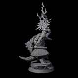 Aggressive Crocodilian Lizardfolk B Miniature for Dungeons and Dragons, Pathfinder or other TTRPGs