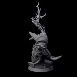 Aggressive Crocodilian Lizardfolk B Miniature for Dungeons and Dragons, Pathfinder or other TTRPGs