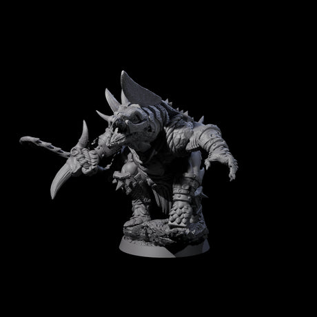 Aggressive Crocodilian Lizardfolk C Miniature for Dungeons and Dragons, Pathfinder or other TTRPGs