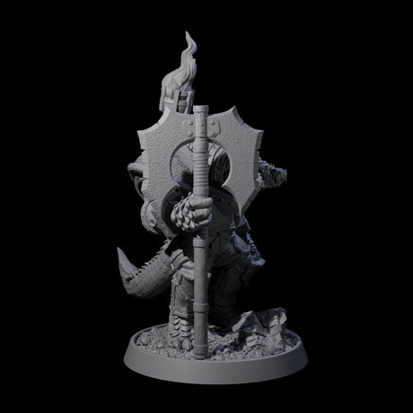 Aggressive Crocodilian Lizardfolk D Miniature for Dungeons and Dragons, Pathfinder or other TTRPGs