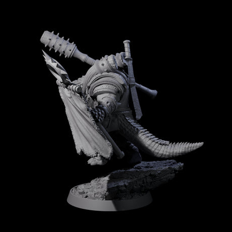 Aggressive Crocodilian Lizardfolk E Miniature for Dungeons and Dragons, Pathfinder or other TTRPGs