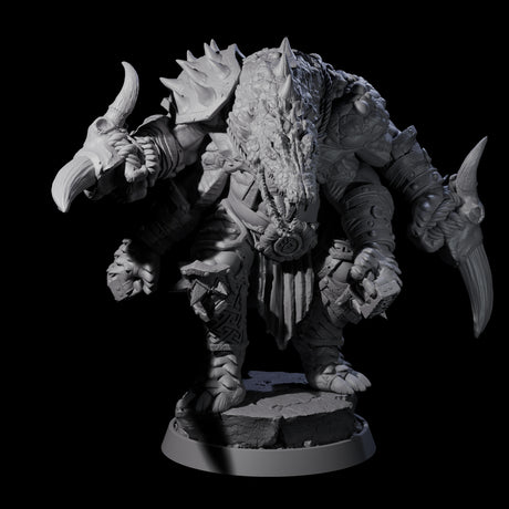 Aggressive Crocodilian Lizardfolk F Miniature for Dungeons and Dragons, Pathfinder or other TTRPGs