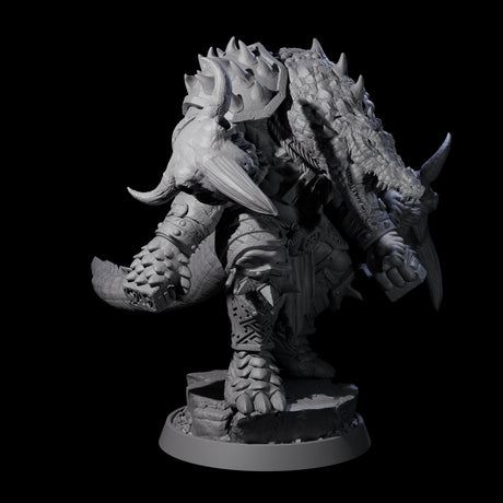 Aggressive Crocodilian Lizardfolk F Miniature for Dungeons and Dragons, Pathfinder or other TTRPGs