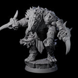 Aggressive Crocodilian Lizardfolk F Miniature for Dungeons and Dragons, Pathfinder or other TTRPGs