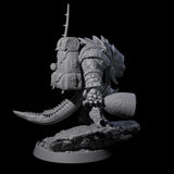 Aggressive Crocodilian Lizardfolk G Miniature for Dungeons and Dragons, Pathfinder or other TTRPGs