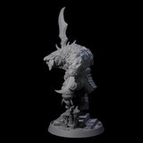 Aggressive Crocodilian Lizardfolk H Miniature for Dungeons and Dragons, Pathfinder or other TTRPGs