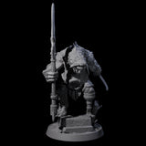Aggressive Crocodilian Lizardfolk H Miniature for Dungeons and Dragons, Pathfinder or other TTRPGs
