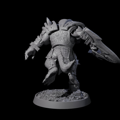 Aggressive Crocodilian Lizardfolk I Miniature for Dungeons and Dragons, Pathfinder or other TTRPGs