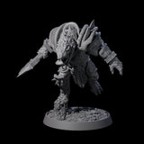 Aggressive Crocodilian Lizardfolk I Miniature for Dungeons and Dragons, Pathfinder or other TTRPGs