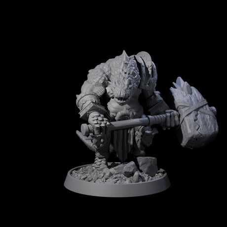 Aggressive Crocodilian Lizardfolk J Miniature for Dungeons and Dragons, Pathfinder or other TTRPGs