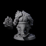 Aggressive Crocodilian Lizardfolk J Miniature for Dungeons and Dragons, Pathfinder or other TTRPGs