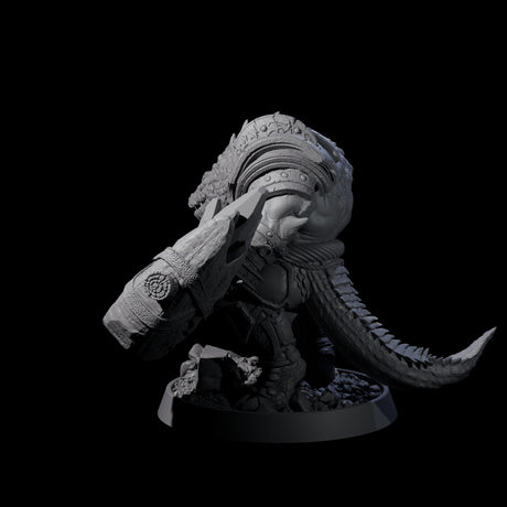 Aggressive Crocodilian Lizardfolk J Miniature for Dungeons and Dragons, Pathfinder or other TTRPGs
