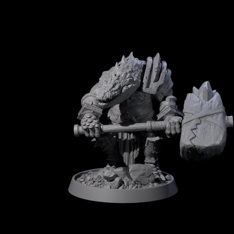Aggressive Crocodilian Lizardfolk J Miniature for Dungeons and Dragons, Pathfinder or other TTRPGs