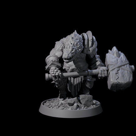 Aggressive Crocodilian Lizardfolk J Miniature for Dungeons and Dragons, Pathfinder or other TTRPGs