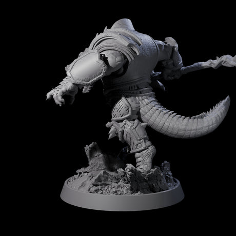 Aggressive Crocodilian Lizardfolk L Miniature for Dungeons and Dragons, Pathfinder or other TTRPGs