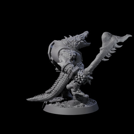 Aggressive Crocodilian Lizardfolk M Miniature for Dungeons and Dragons, Pathfinder or other TTRPGs