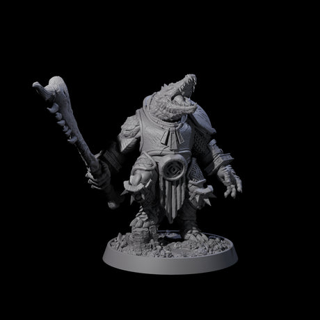 Aggressive Crocodilian Lizardfolk M Miniature for Dungeons and Dragons, Pathfinder or other TTRPGs