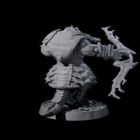 Aggressive Crocodilian Lizardfolk N Miniature for Dungeons and Dragons, Pathfinder or other TTRPGs