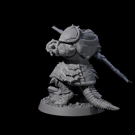 Aggressive Crocodilian Lizardfolk N Miniature for Dungeons and Dragons, Pathfinder or other TTRPGs