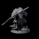 Aggressive Crocodilian Lizardfolk N Miniature for Dungeons and Dragons, Pathfinder or other TTRPGs