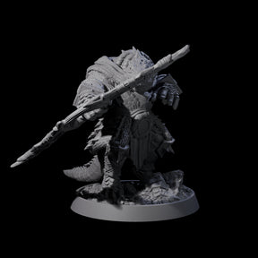 Aggressive Crocodilian Lizardfolk N Miniature for Dungeons and Dragons, Pathfinder or other TTRPGs