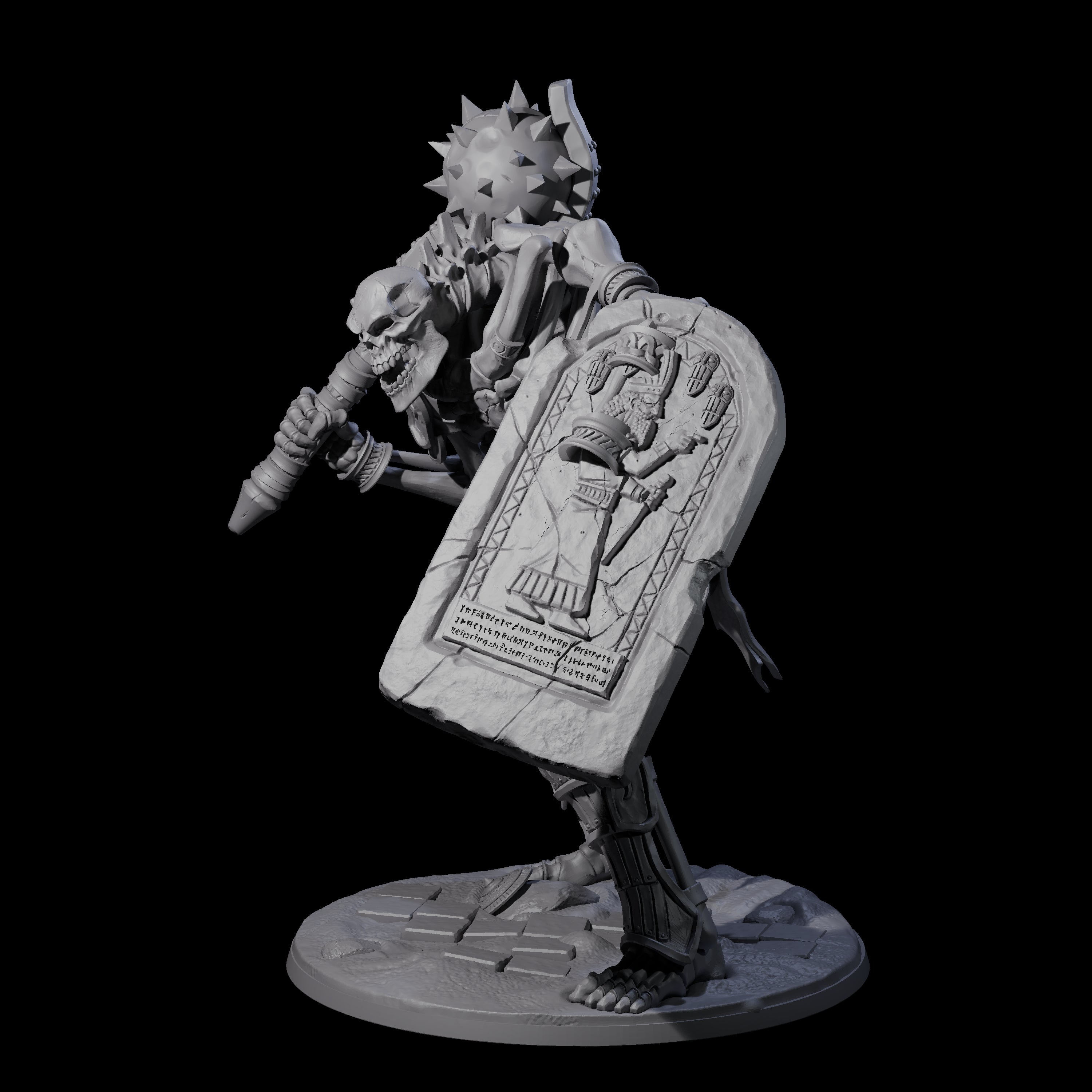 Aggressive Undead Tomb Guardian Miniature for Dungeons and Dragons, Pathfinder or other TTRPGs