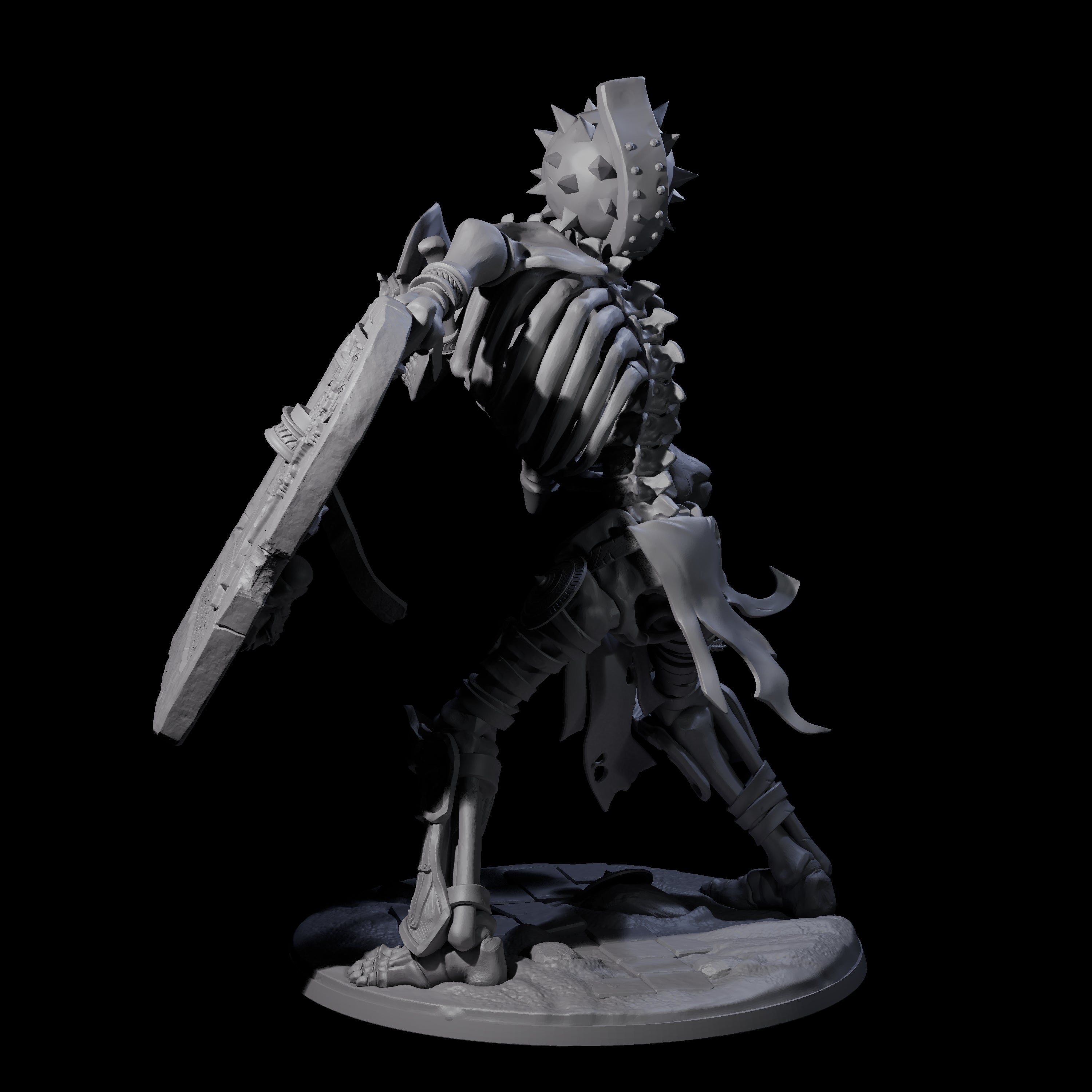 Aggressive Undead Tomb Guardian Miniature for Dungeons and Dragons, Pathfinder or other TTRPGs