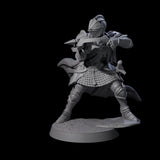Aiming Militia Crossbowman B Miniature for Dungeons and Dragons, Pathfinder or other TTRPGs