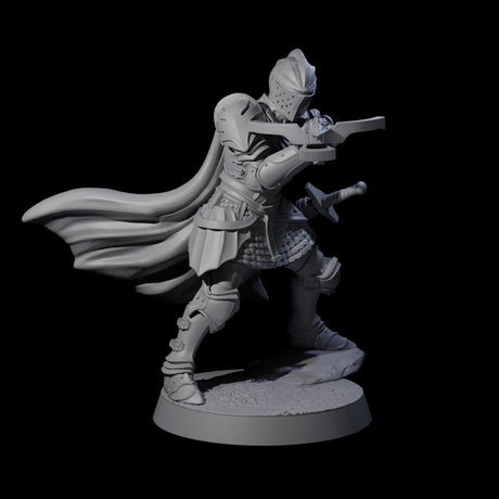 Aiming Militia Crossbowman B Miniature for Dungeons and Dragons, Pathfinder or other TTRPGs