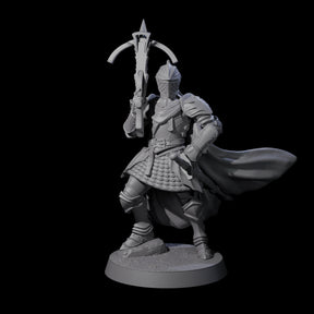 Aiming Militia Crossbowman C Miniature for Dungeons and Dragons, Pathfinder or other TTRPGs