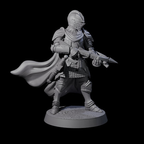 Aiming Militia Crossbowman D Miniature for Dungeons and Dragons, Pathfinder or other TTRPGs