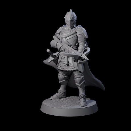 Aiming Militia Crossbowman D Miniature for Dungeons and Dragons, Pathfinder or other TTRPGs
