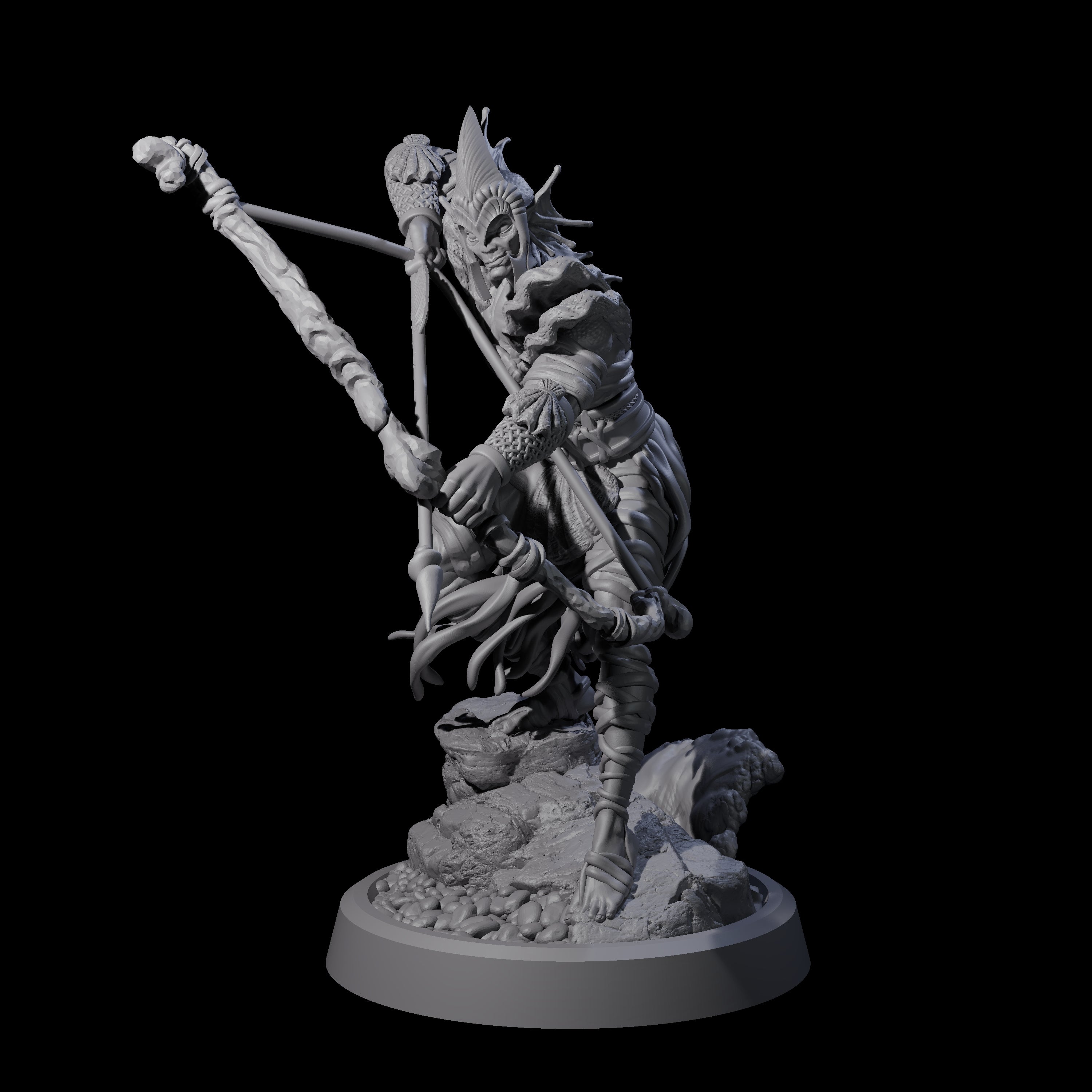 Aiming Sea Archer Miniature for Dungeons and Dragons, Pathfinder or other TTRPGs