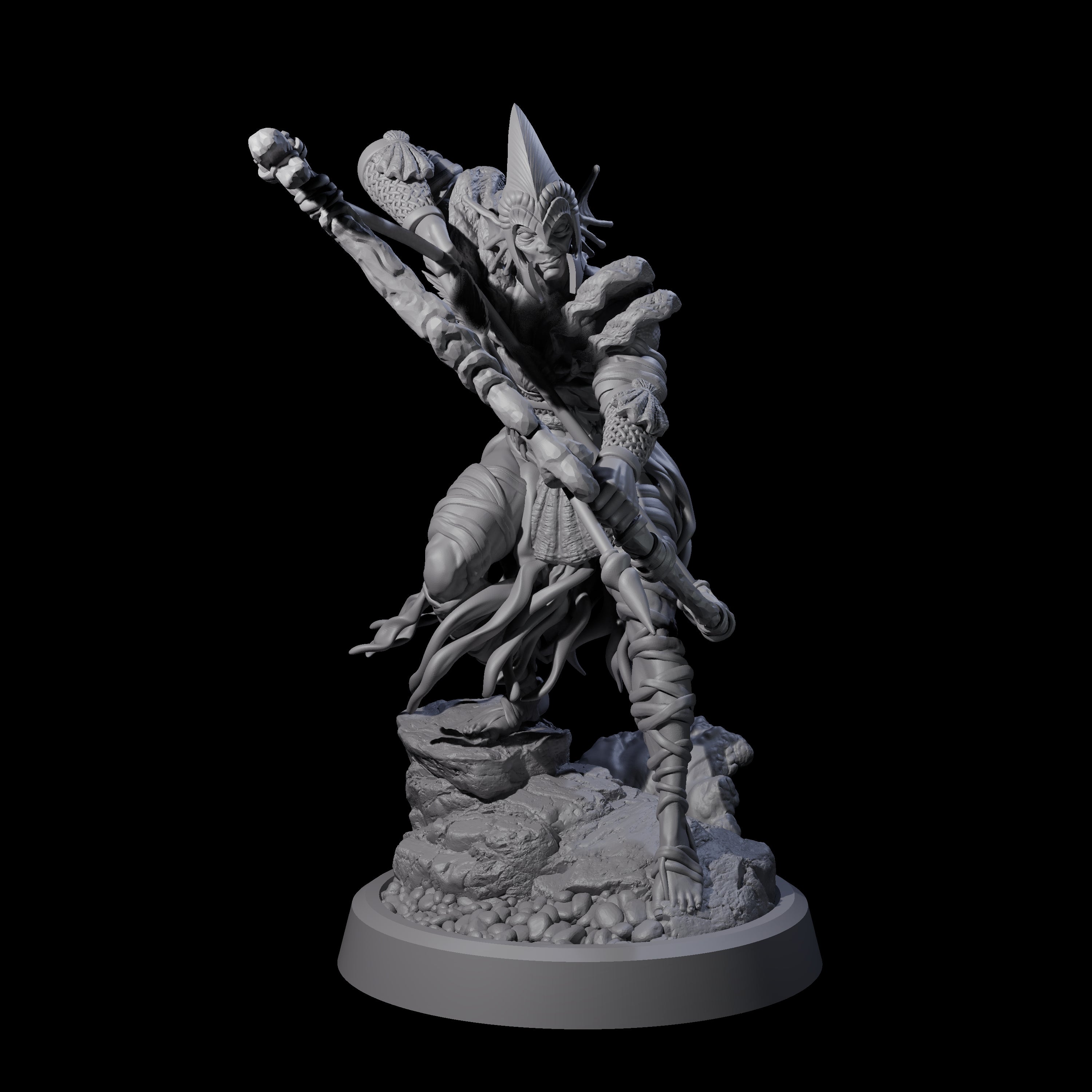 Aiming Sea Archer Miniature for Dungeons and Dragons, Pathfinder or other TTRPGs