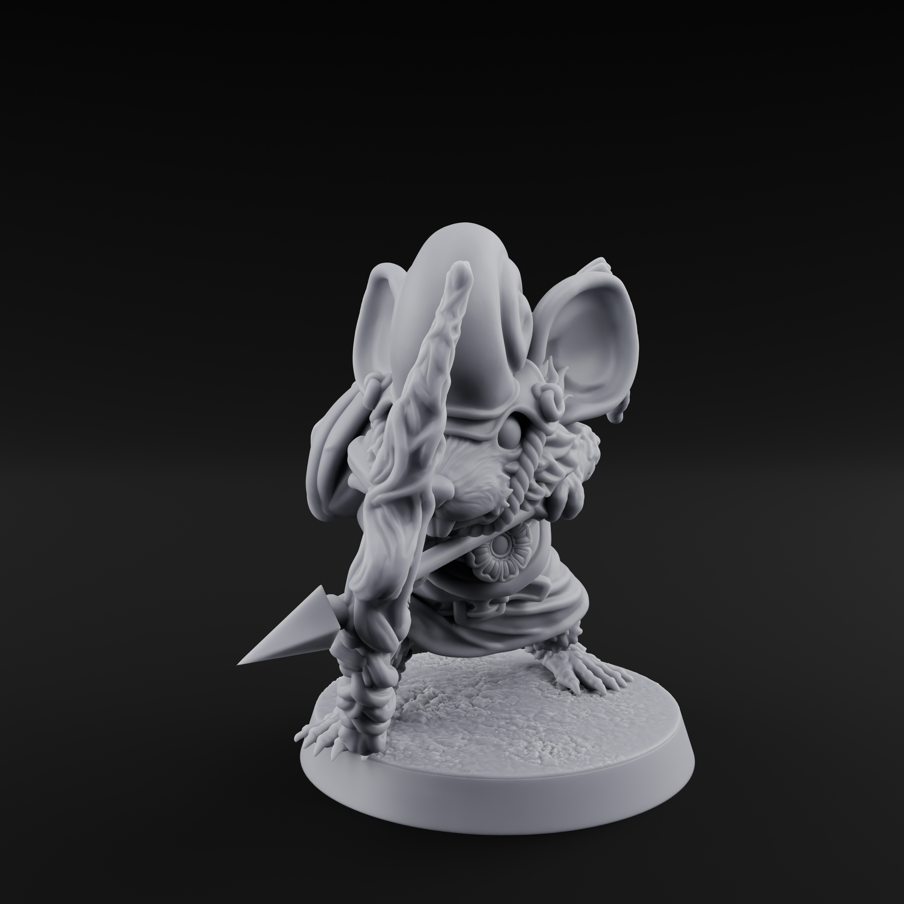 Aimming Mousling Adventurer Miniature for Dungeons and Dragons, Pathfinder or other TTRPGs