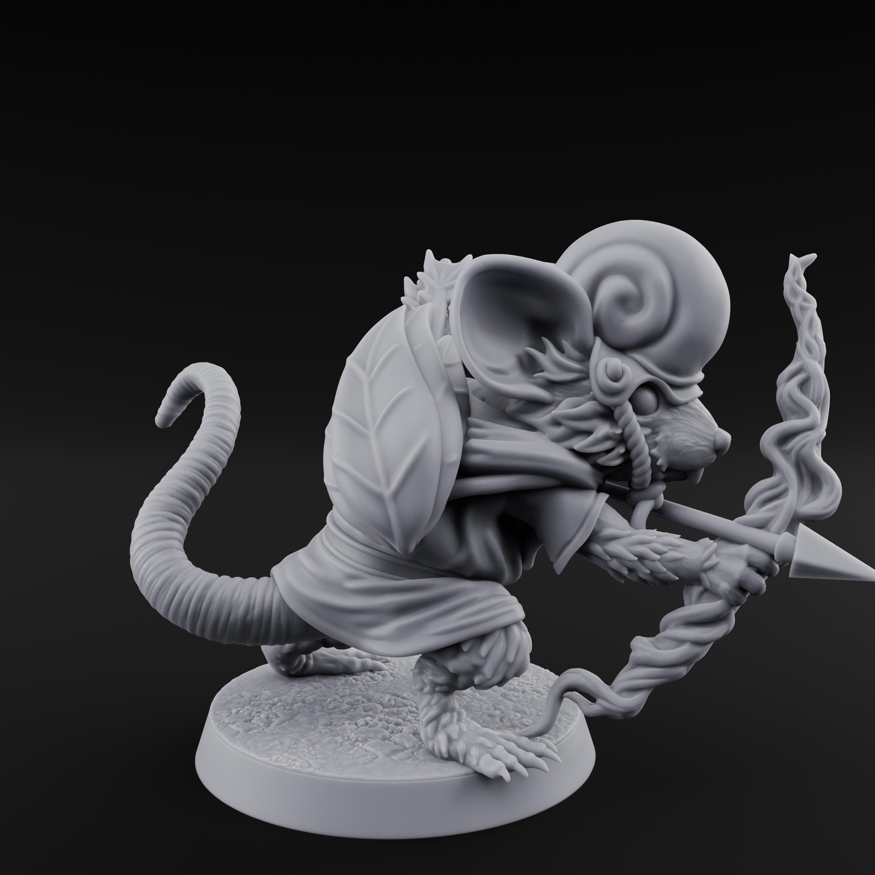Aimming Mousling Adventurer Miniature for Dungeons and Dragons, Pathfinder or other TTRPGs