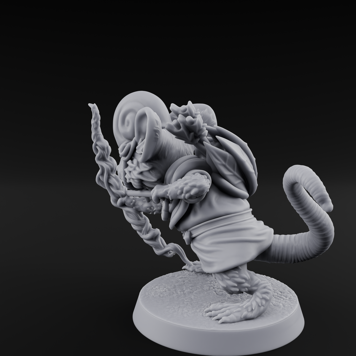 Aimming Mousling Adventurer Miniature for Dungeons and Dragons, Pathfinder or other TTRPGs