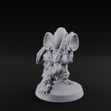 Aimming Mousling Adventurer Miniature for Dungeons and Dragons, Pathfinder or other TTRPGs