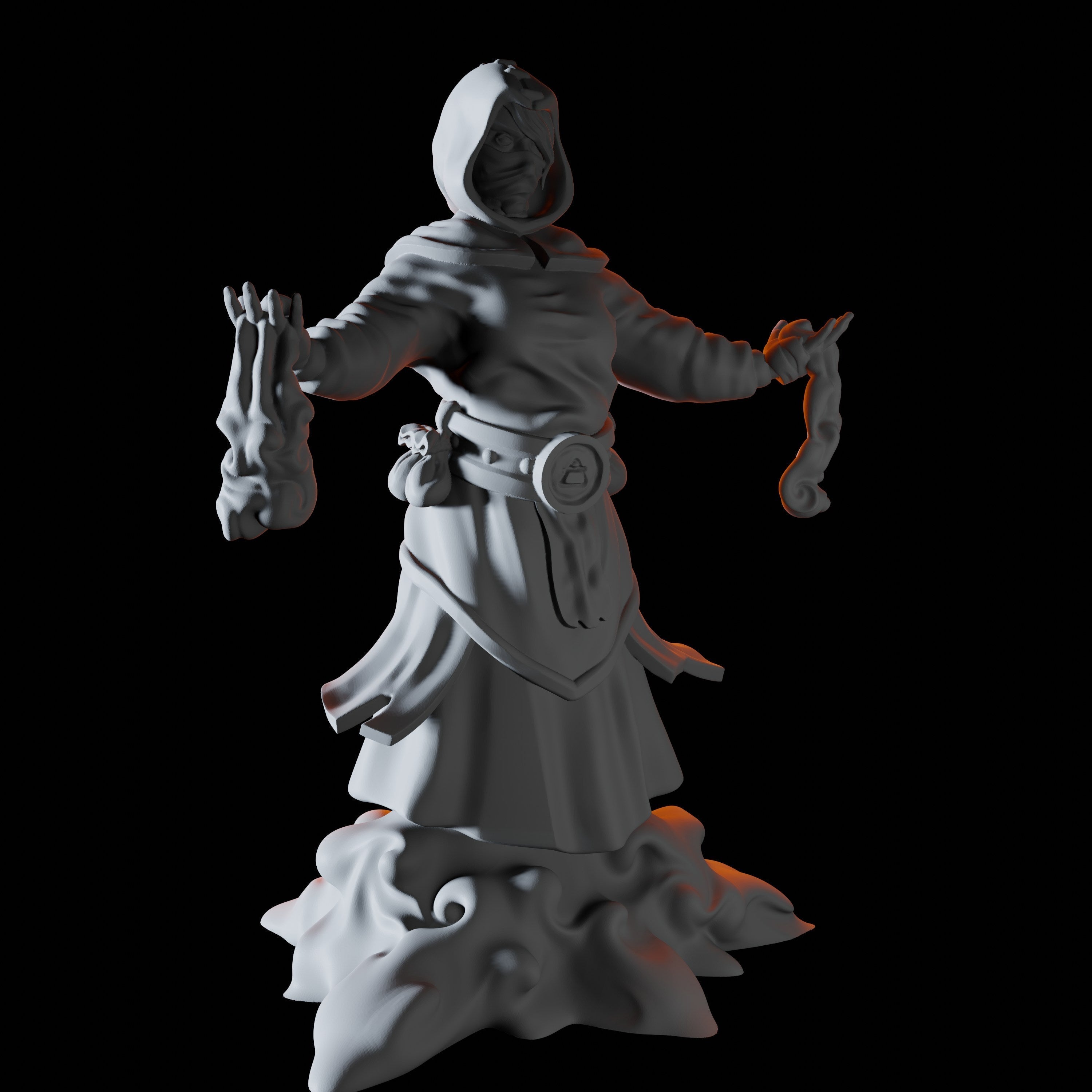 Air Cultist Miniature for Dungeons and Dragons - Myth Forged