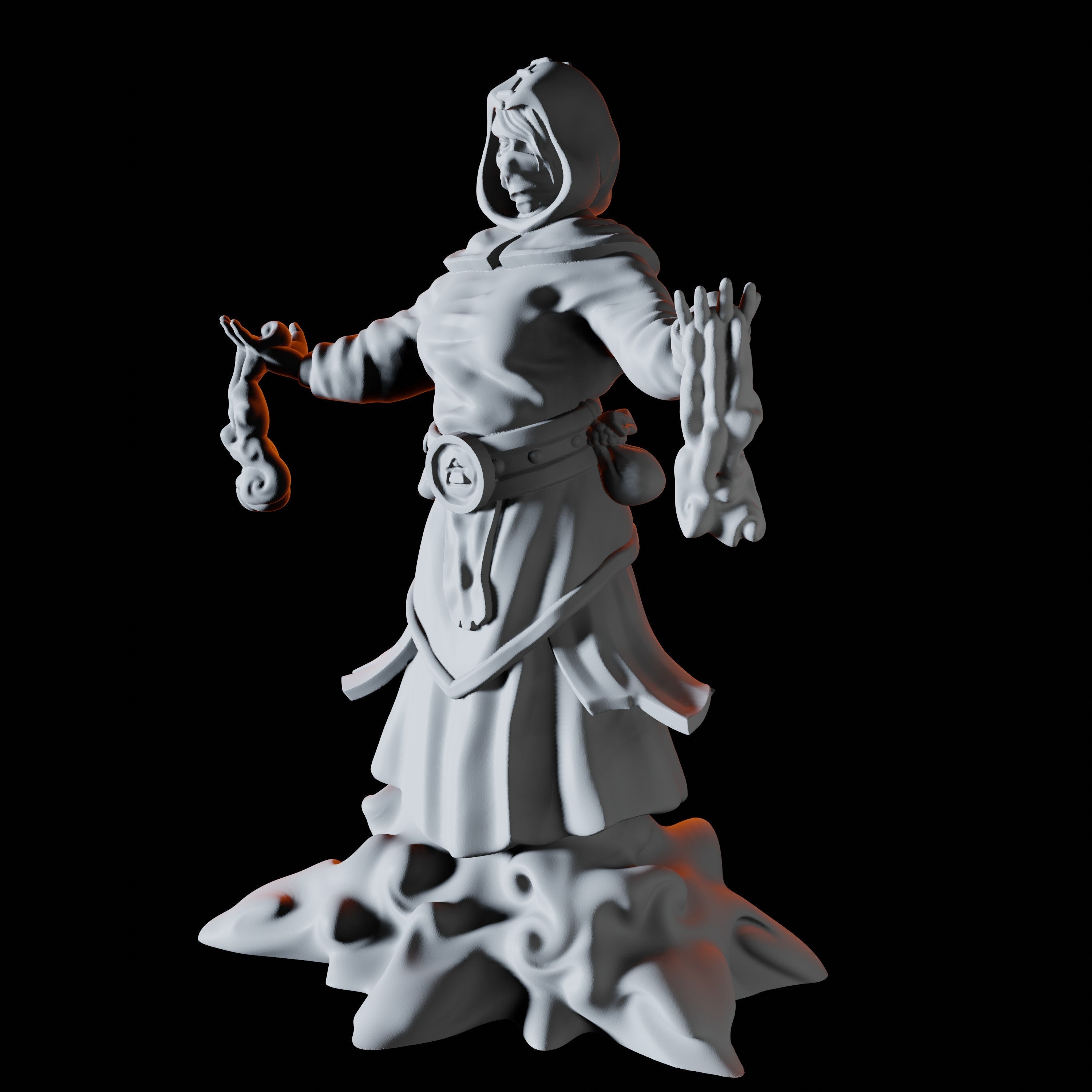 Air Cultist Miniature for Dungeons and Dragons - Myth Forged