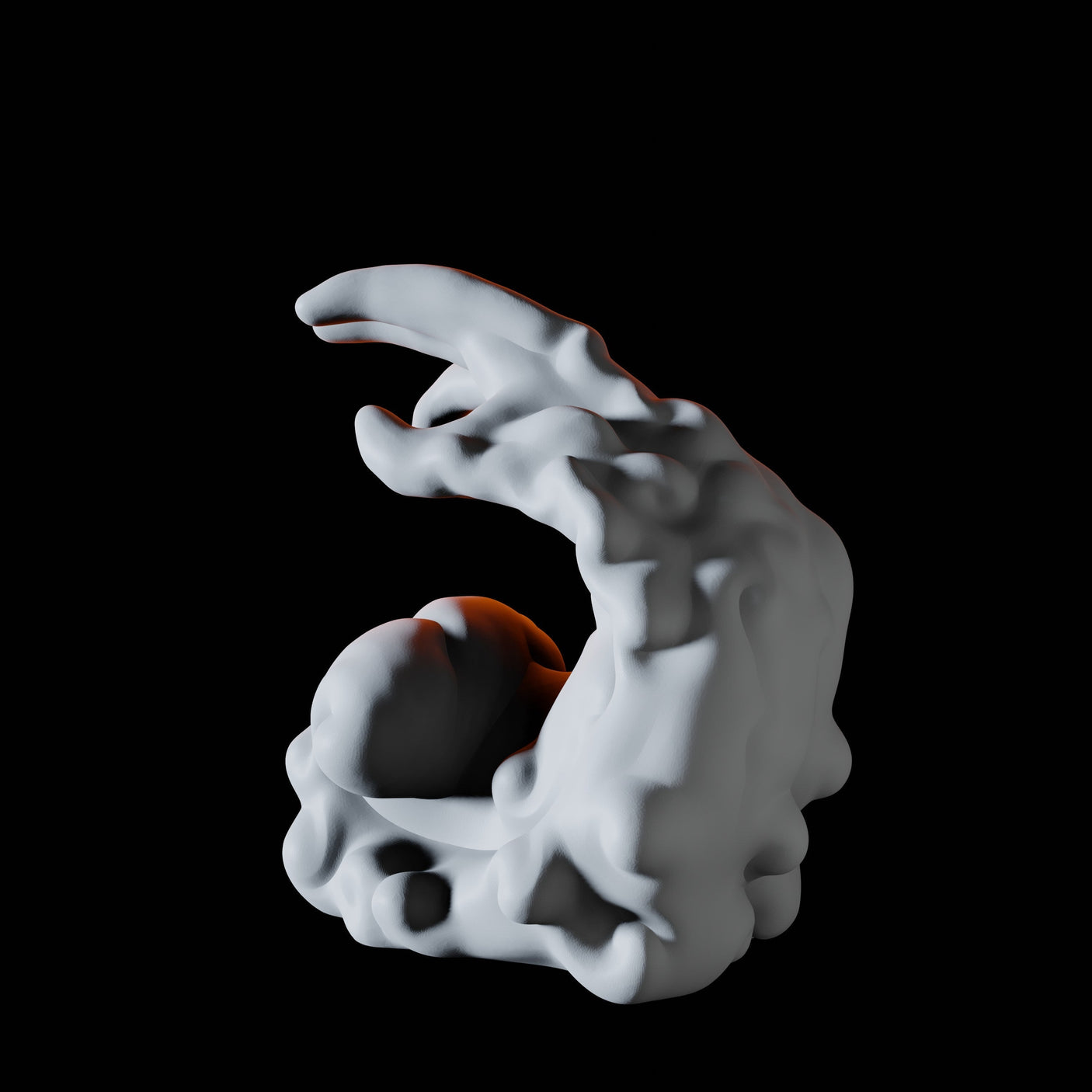 Air Hand Elemental Miniature for Dungeons and Dragons, Pathfinder or other TTRPGs