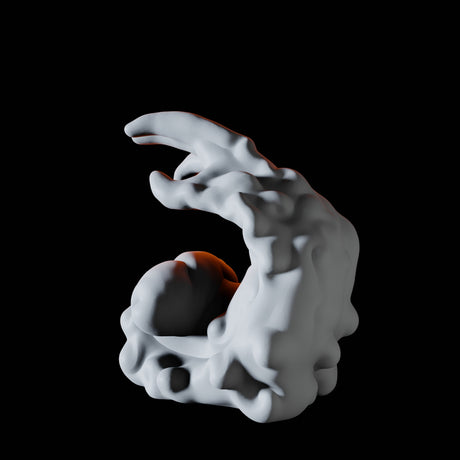 Air Hand Elemental Miniature for Dungeons and Dragons, Pathfinder or other TTRPGs