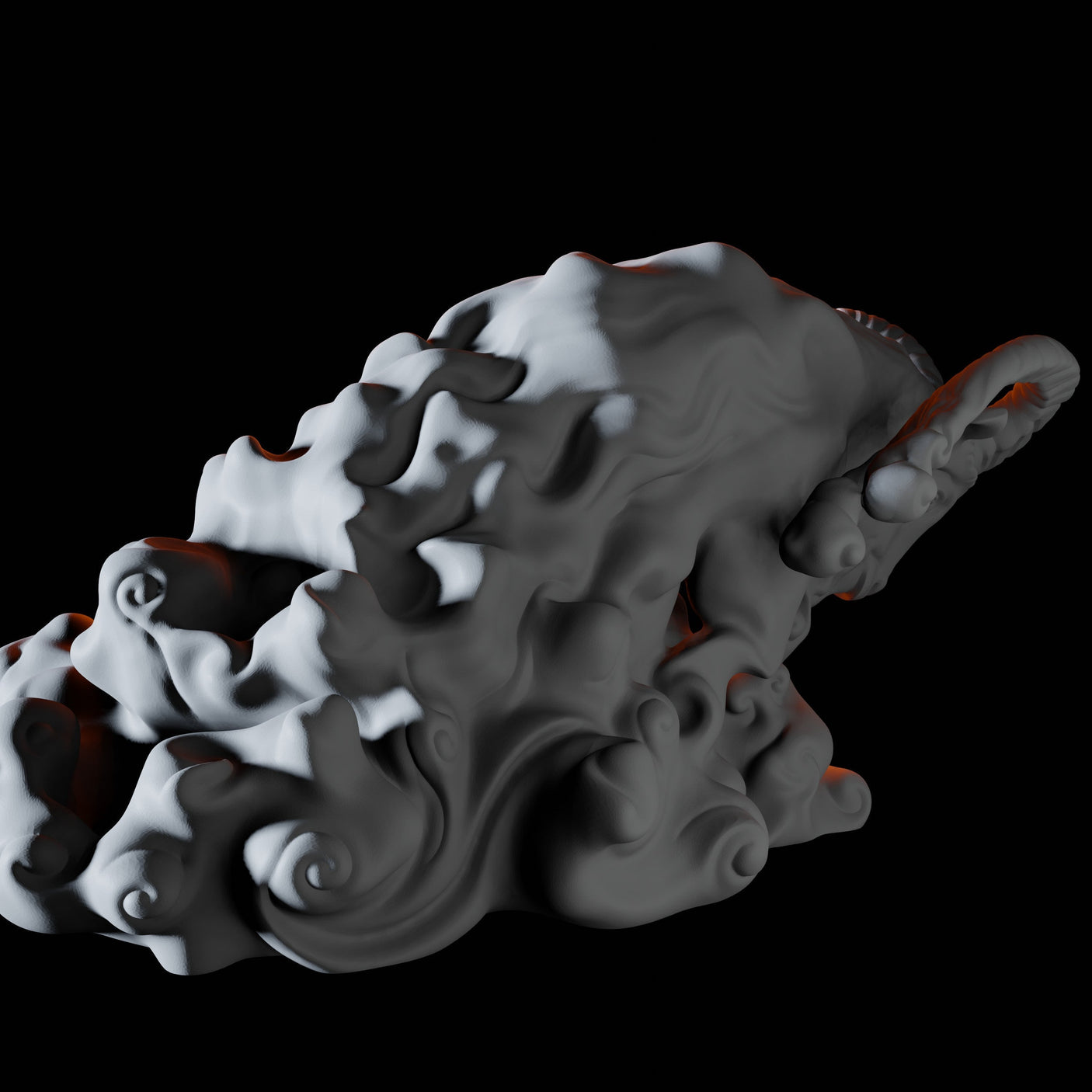 Air Ram Elemental Miniature for Dungeons and Dragons, Pathfinder or other TTRPGs