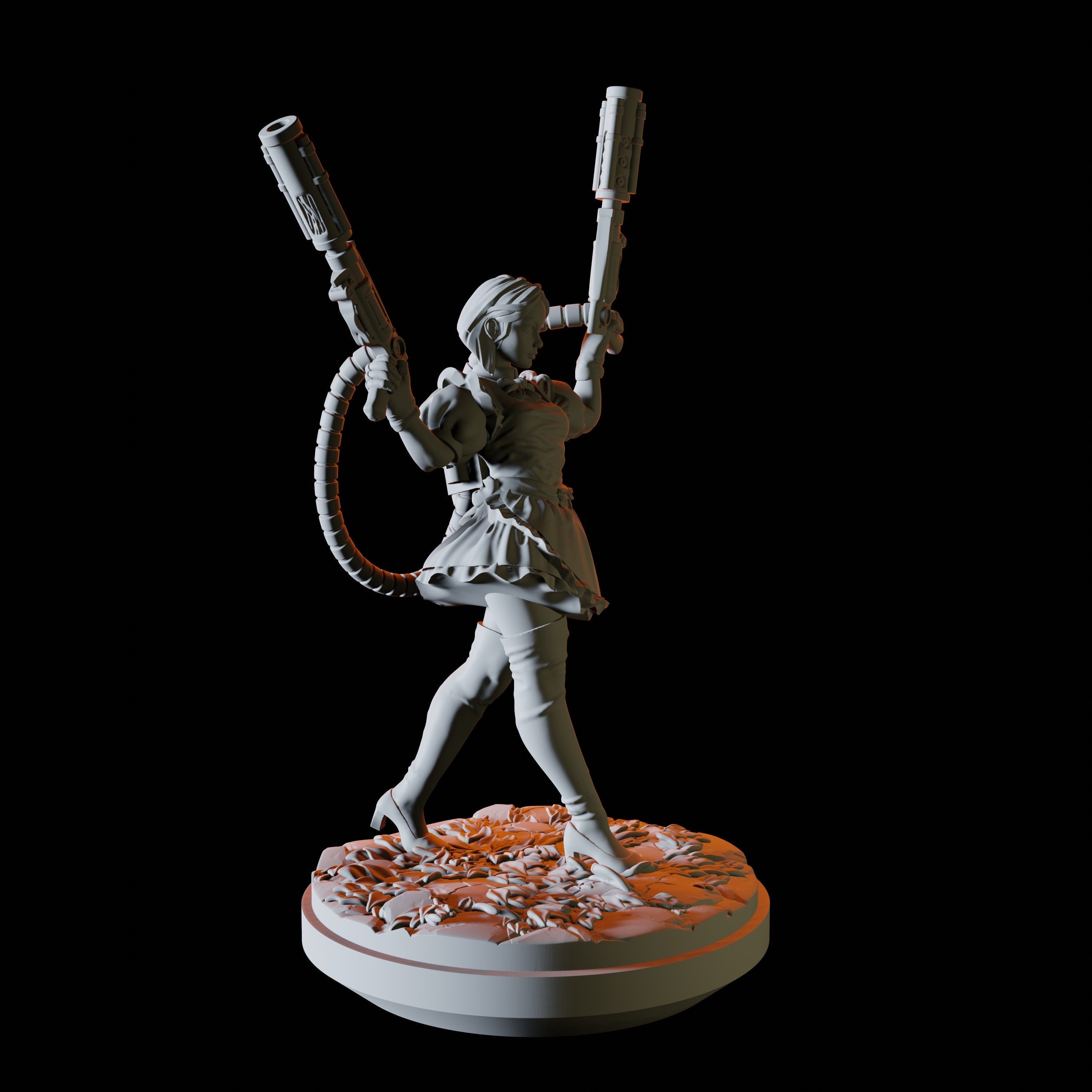 Gunslinger Alice Miniature for Dungeons and Dragons - Myth Forged