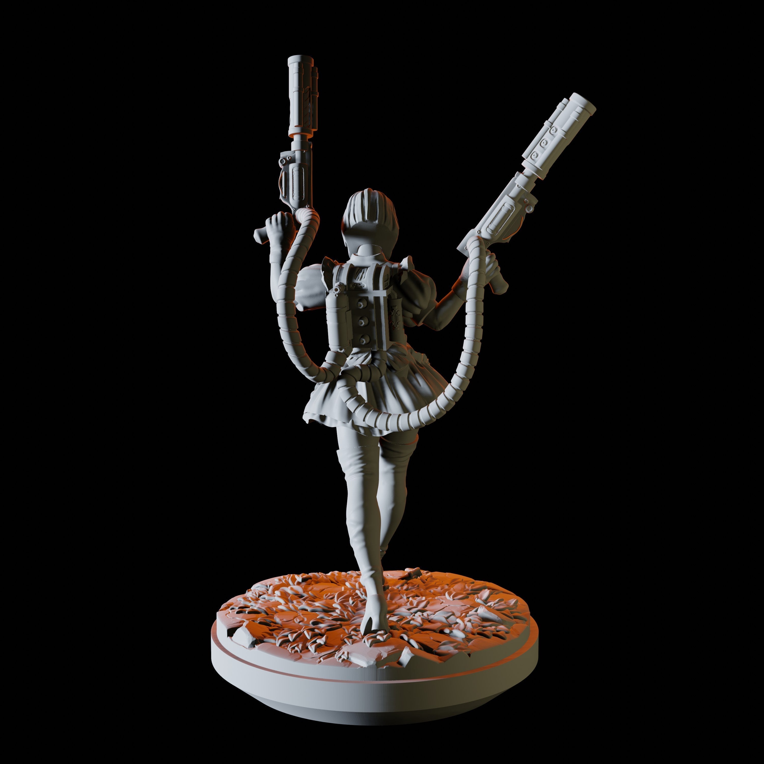 Gunslinger Alice Miniature for Dungeons and Dragons - Myth Forged