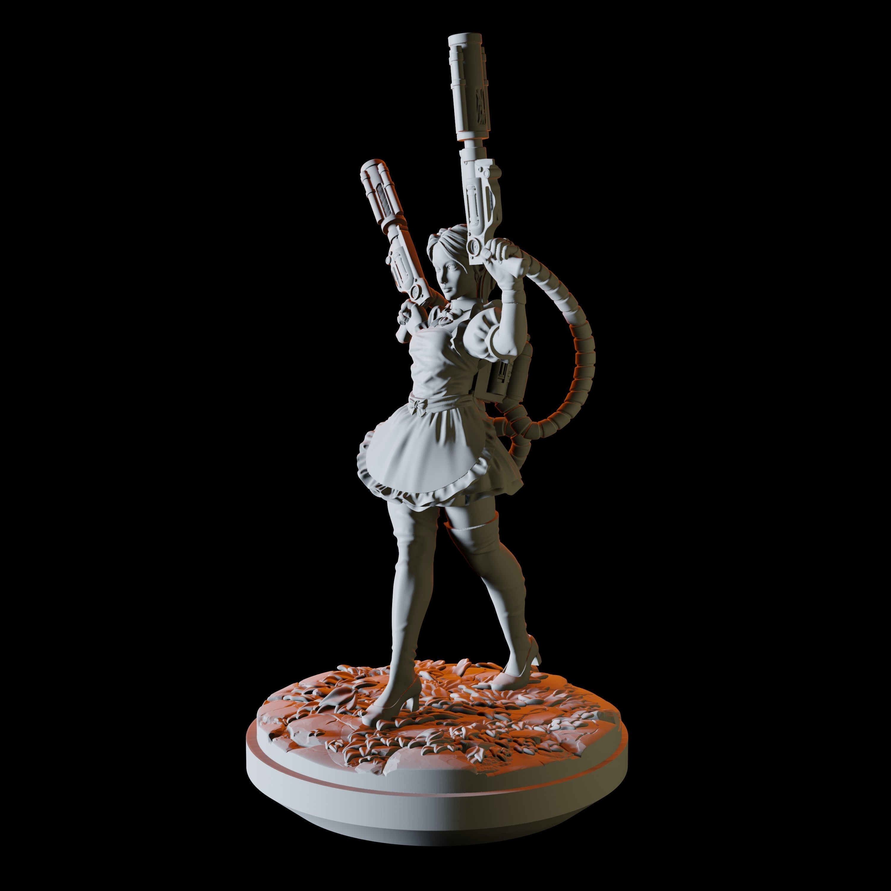 Gunslinger Alice Miniature for Dungeons and Dragons - Myth Forged