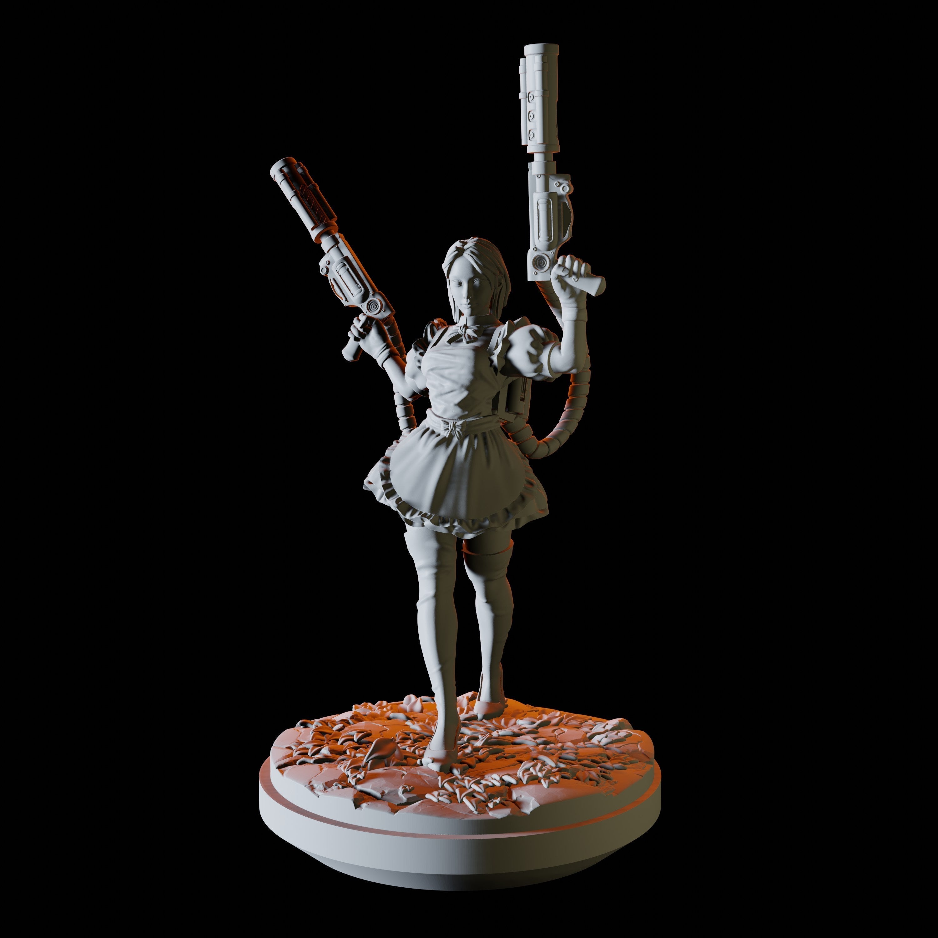 Gunslinger Alice Miniature for Dungeons and Dragons - Myth Forged