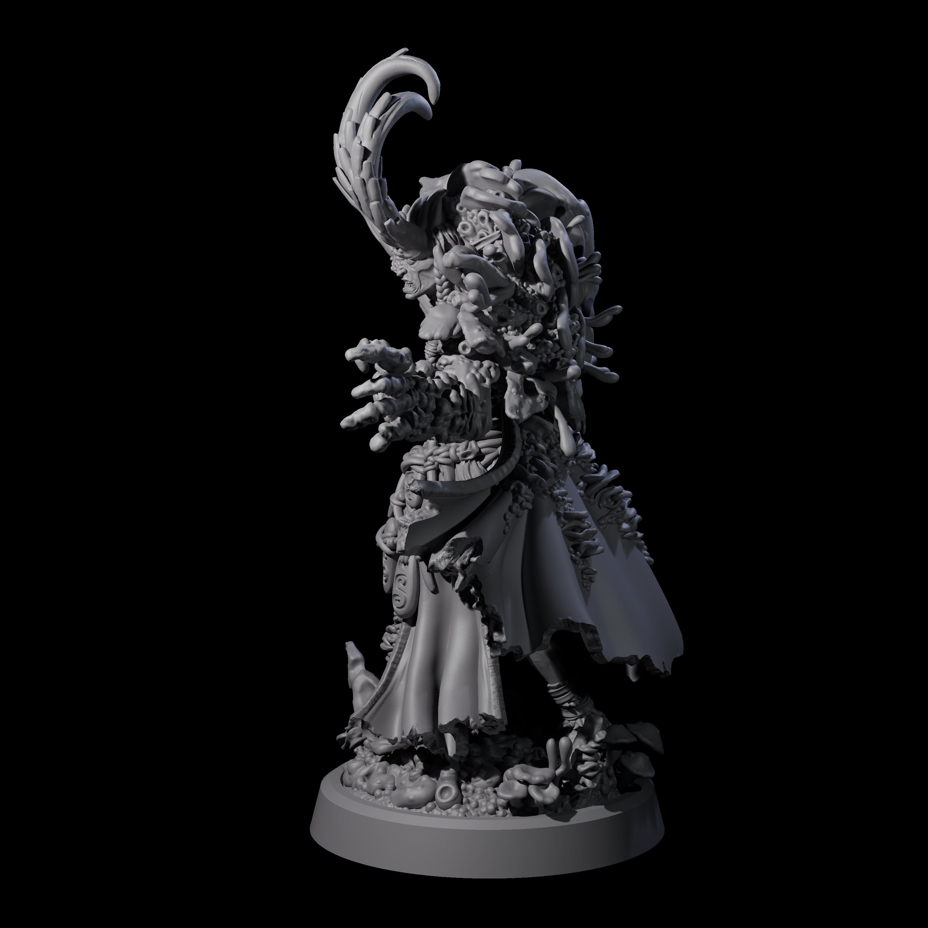 All Seeing Spore Priest Miniature for Dungeons and Dragons, Pathfinder or other TTRPGs